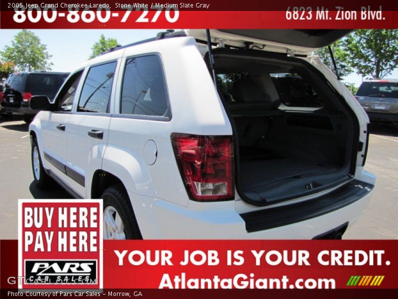 Stone White / Medium Slate Gray 2005 Jeep Grand Cherokee Laredo