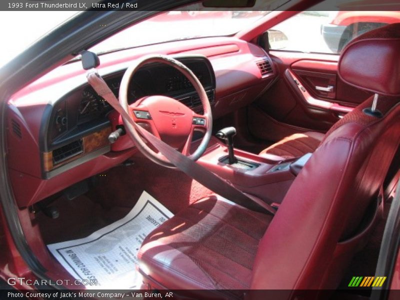 Red Interior - 1993 Thunderbird LX 