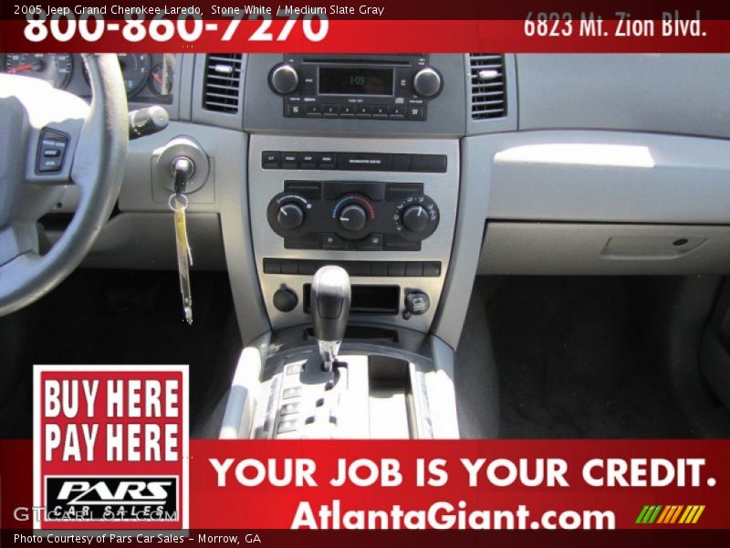 Stone White / Medium Slate Gray 2005 Jeep Grand Cherokee Laredo