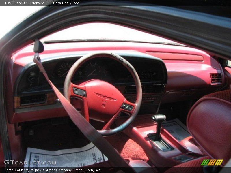 Ultra Red / Red 1993 Ford Thunderbird LX
