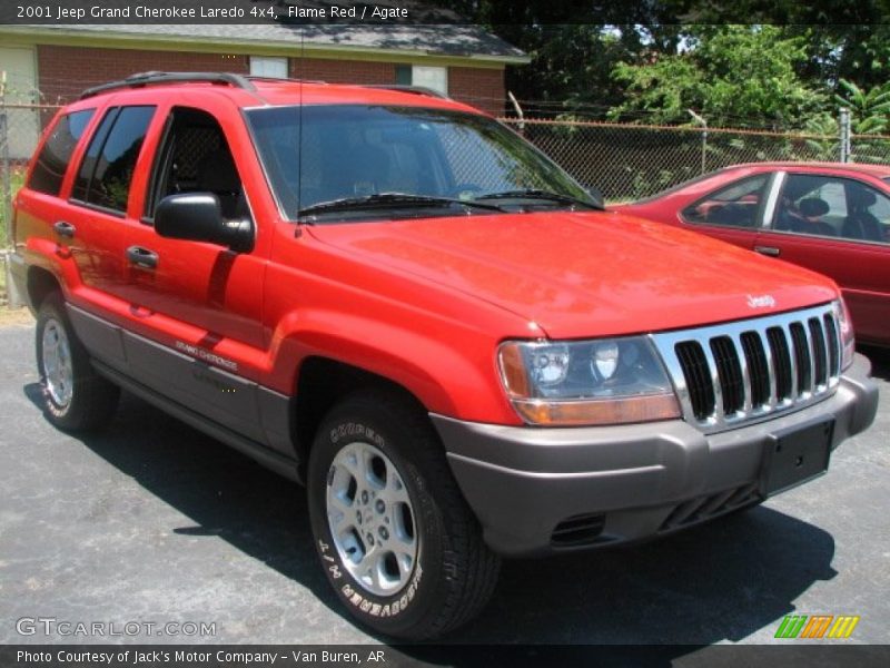 Flame Red / Agate 2001 Jeep Grand Cherokee Laredo 4x4