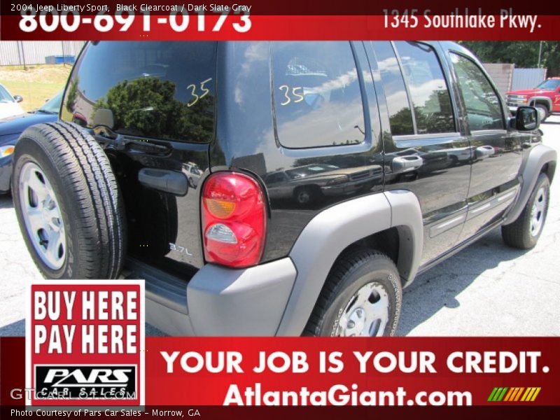 Black Clearcoat / Dark Slate Gray 2004 Jeep Liberty Sport