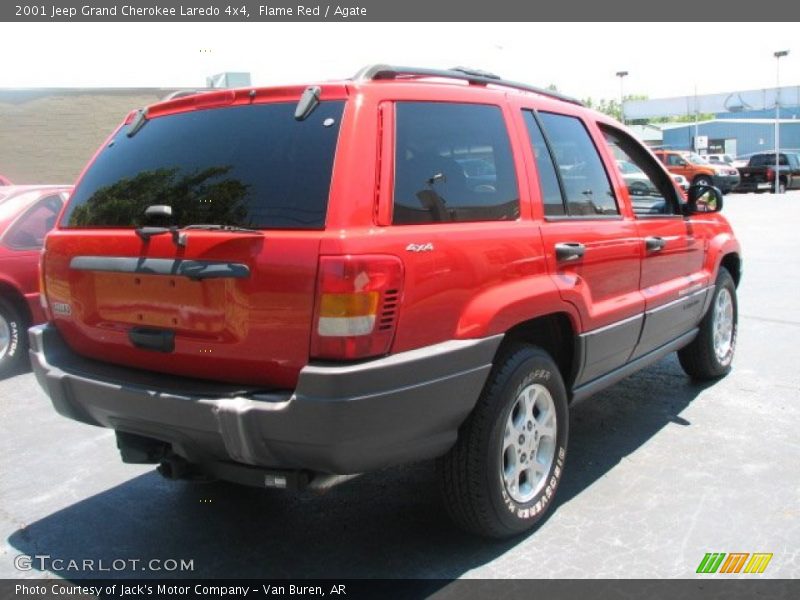 Flame Red / Agate 2001 Jeep Grand Cherokee Laredo 4x4