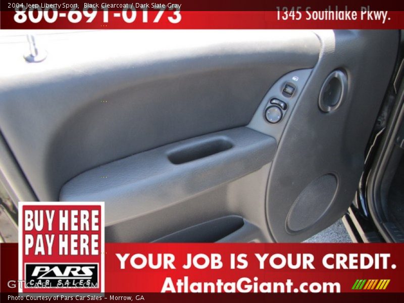 Black Clearcoat / Dark Slate Gray 2004 Jeep Liberty Sport