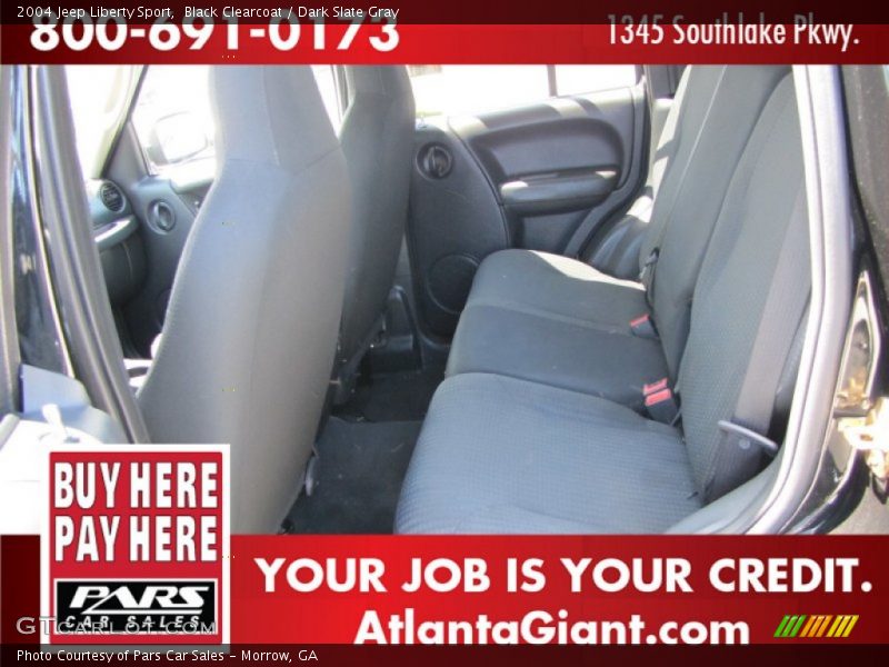 Black Clearcoat / Dark Slate Gray 2004 Jeep Liberty Sport