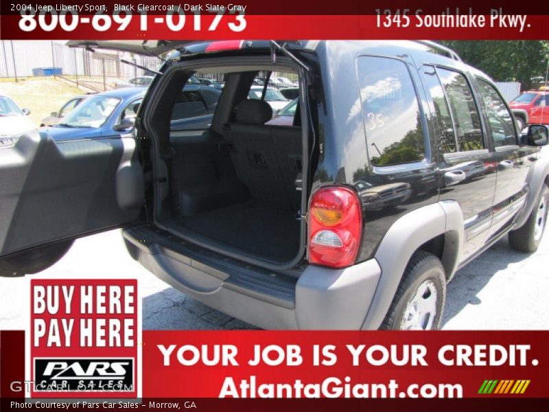 Black Clearcoat / Dark Slate Gray 2004 Jeep Liberty Sport