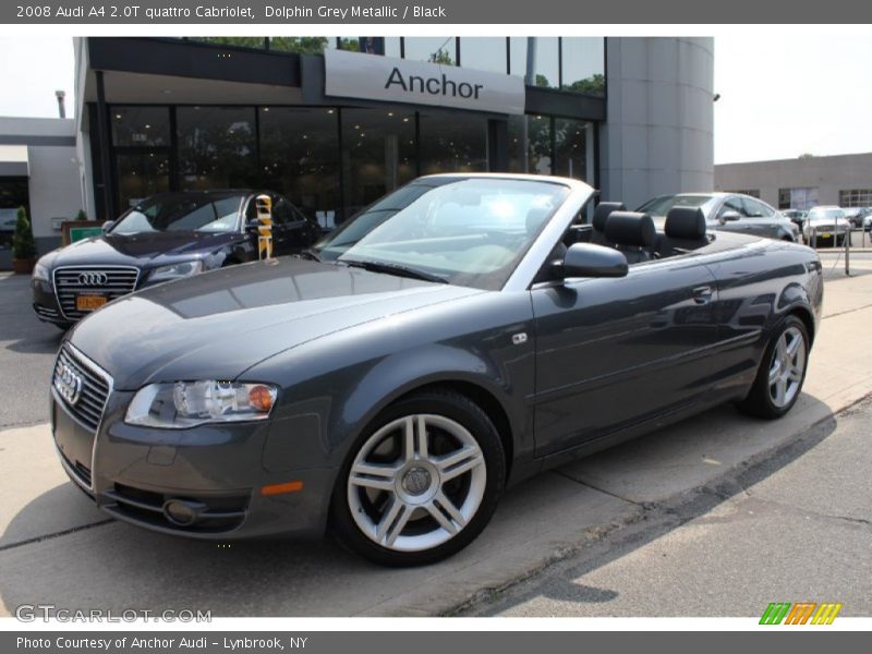 Dolphin Grey Metallic / Black 2008 Audi A4 2.0T quattro Cabriolet