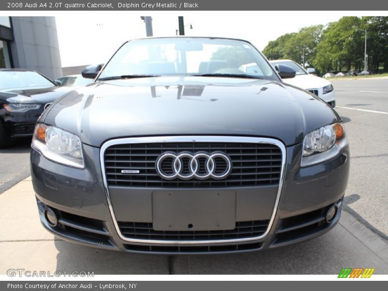 Dolphin Grey Metallic / Black 2008 Audi A4 2.0T quattro Cabriolet