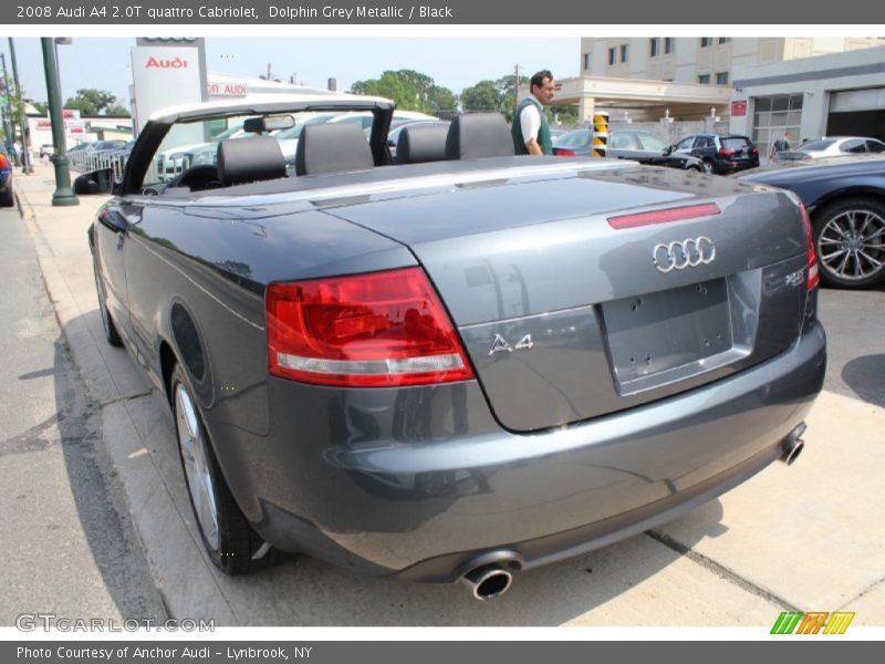 Dolphin Grey Metallic / Black 2008 Audi A4 2.0T quattro Cabriolet