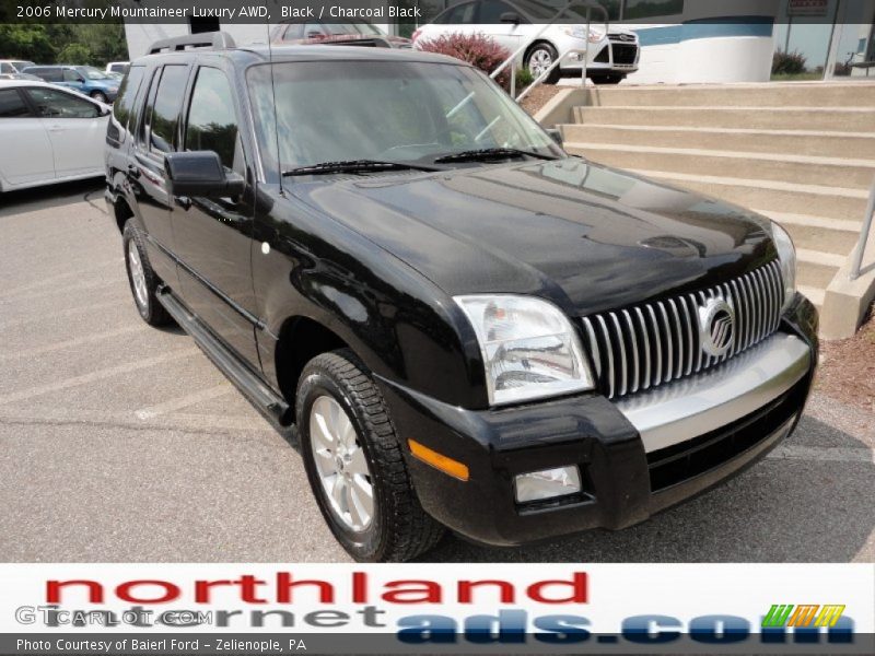 Black / Charcoal Black 2006 Mercury Mountaineer Luxury AWD