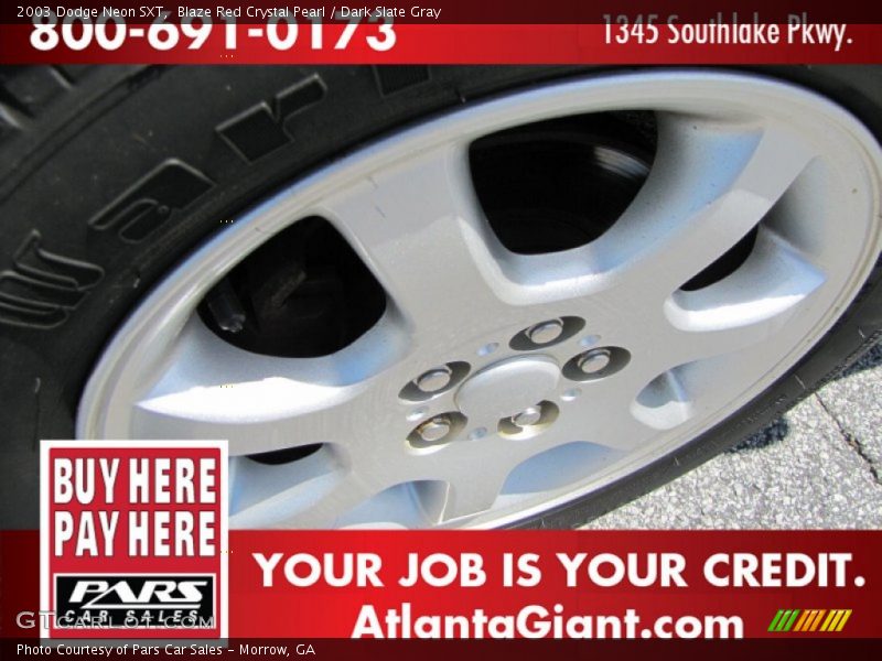 Blaze Red Crystal Pearl / Dark Slate Gray 2003 Dodge Neon SXT