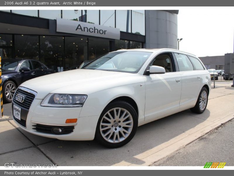 Arctic White / Beige 2006 Audi A6 3.2 quattro Avant