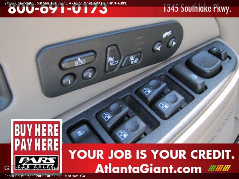 Summit White / Tan/Neutral 2005 Chevrolet Suburban 1500 Z71 4x4