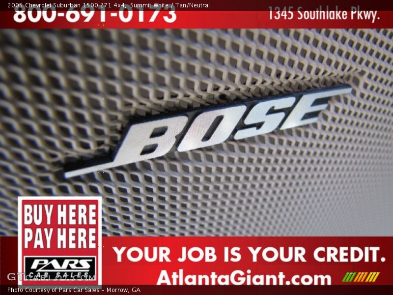 Summit White / Tan/Neutral 2005 Chevrolet Suburban 1500 Z71 4x4