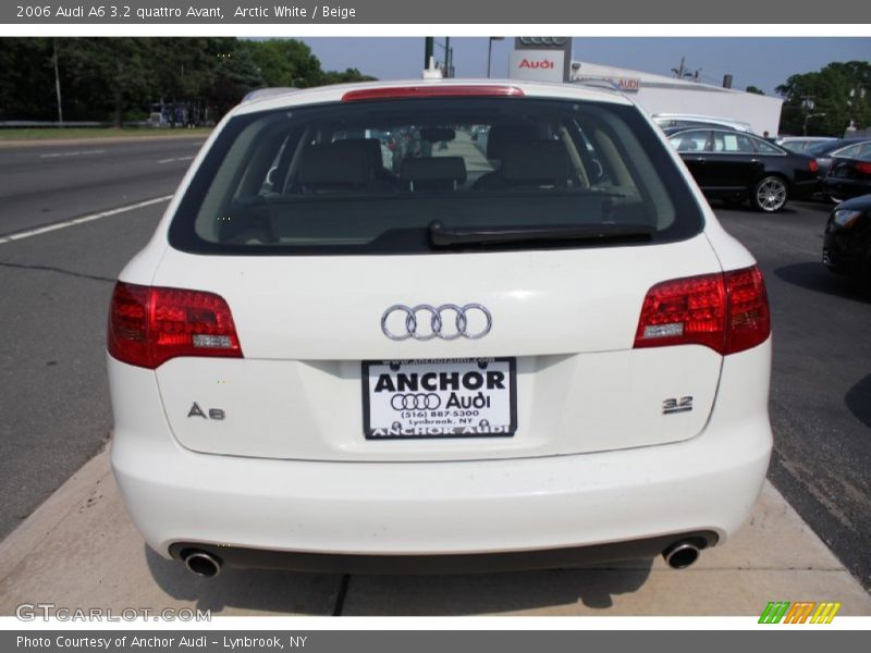 Arctic White / Beige 2006 Audi A6 3.2 quattro Avant