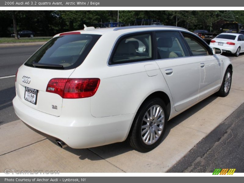 Arctic White / Beige 2006 Audi A6 3.2 quattro Avant