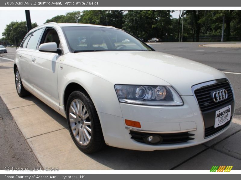 Arctic White / Beige 2006 Audi A6 3.2 quattro Avant