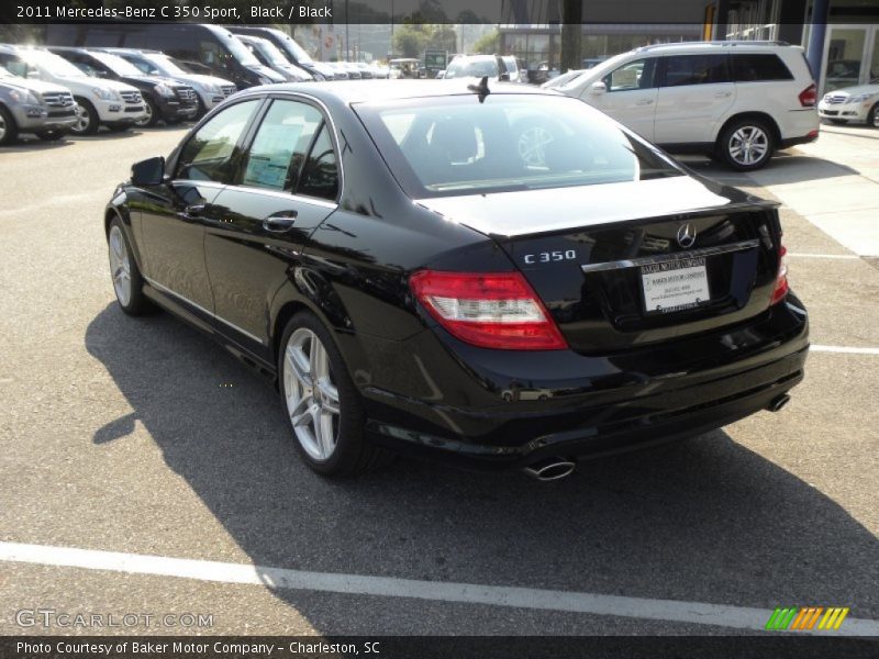 Black / Black 2011 Mercedes-Benz C 350 Sport