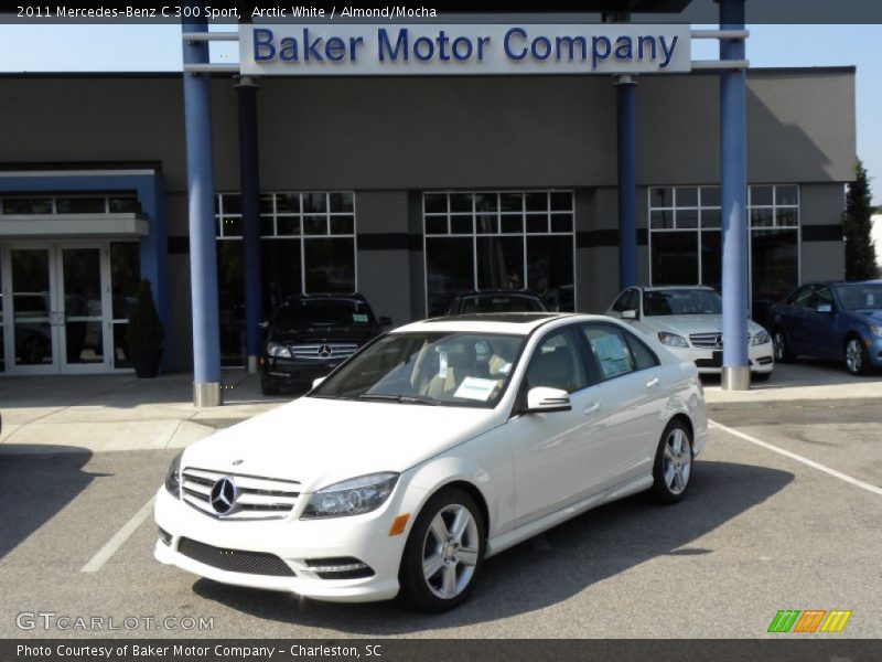 Arctic White / Almond/Mocha 2011 Mercedes-Benz C 300 Sport