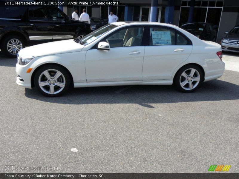Arctic White / Almond/Mocha 2011 Mercedes-Benz C 300 Sport