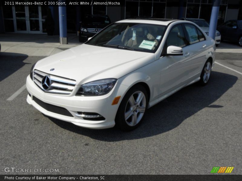 Arctic White / Almond/Mocha 2011 Mercedes-Benz C 300 Sport