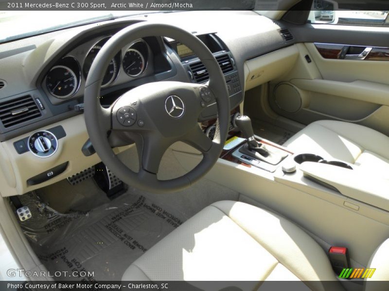 Arctic White / Almond/Mocha 2011 Mercedes-Benz C 300 Sport