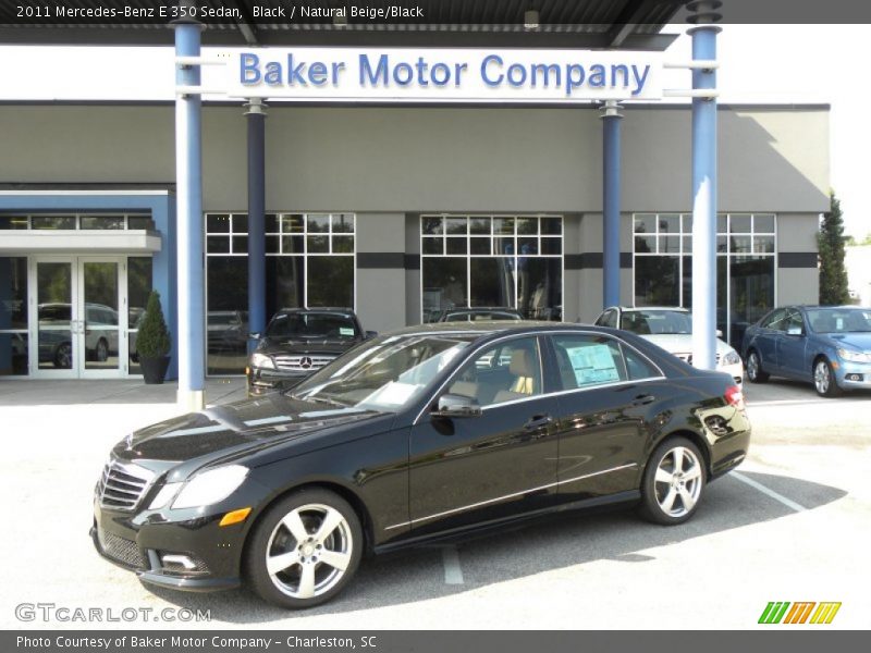 Black / Natural Beige/Black 2011 Mercedes-Benz E 350 Sedan