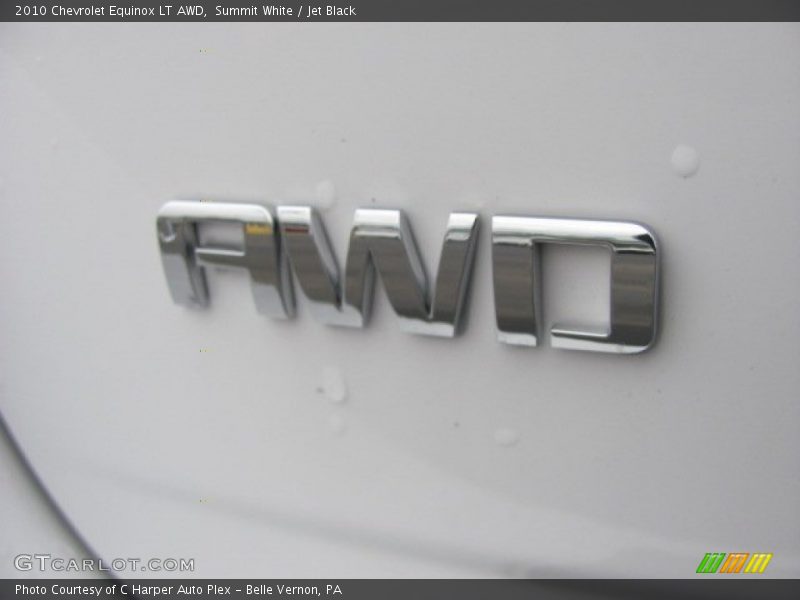 Summit White / Jet Black 2010 Chevrolet Equinox LT AWD