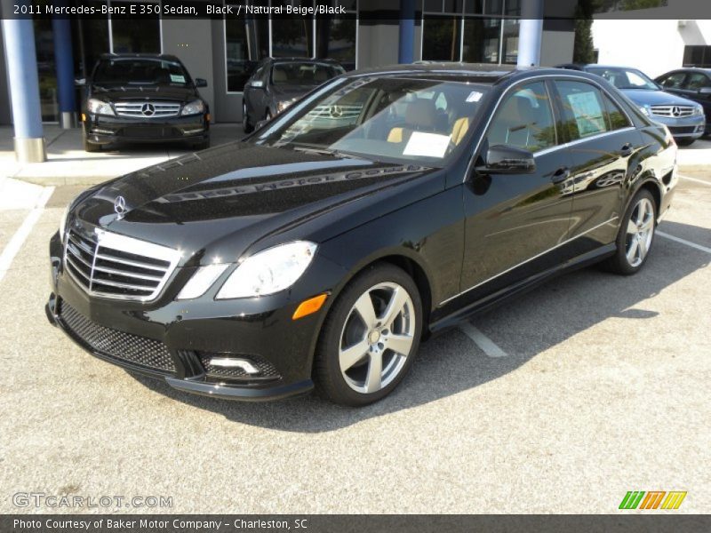 Black / Natural Beige/Black 2011 Mercedes-Benz E 350 Sedan
