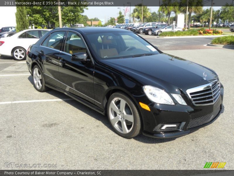 Black / Natural Beige/Black 2011 Mercedes-Benz E 350 Sedan