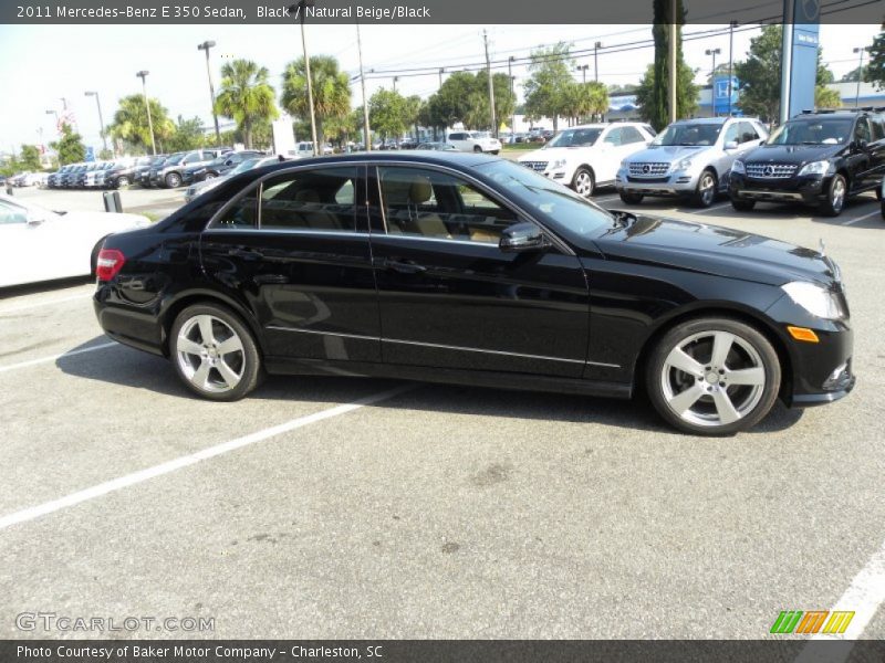 Black / Natural Beige/Black 2011 Mercedes-Benz E 350 Sedan
