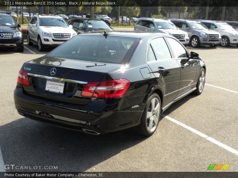 Black / Natural Beige/Black 2011 Mercedes-Benz E 350 Sedan