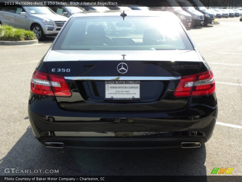 Black / Natural Beige/Black 2011 Mercedes-Benz E 350 Sedan