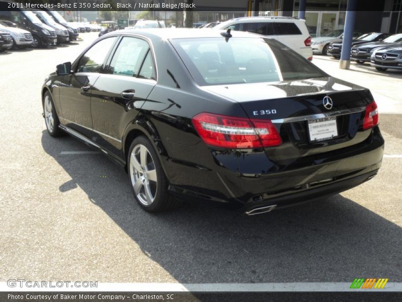 Black / Natural Beige/Black 2011 Mercedes-Benz E 350 Sedan