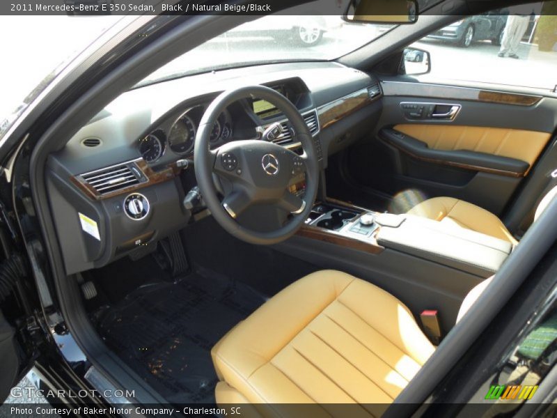 Black / Natural Beige/Black 2011 Mercedes-Benz E 350 Sedan