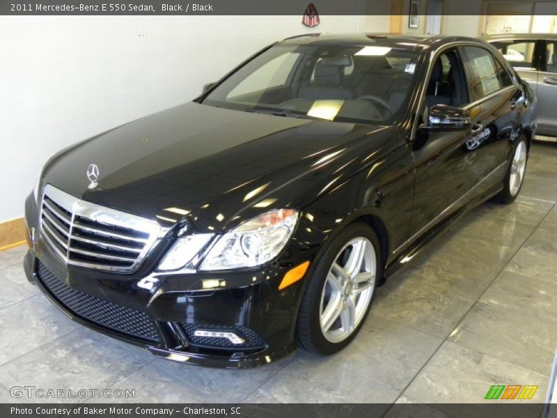 Black / Black 2011 Mercedes-Benz E 550 Sedan