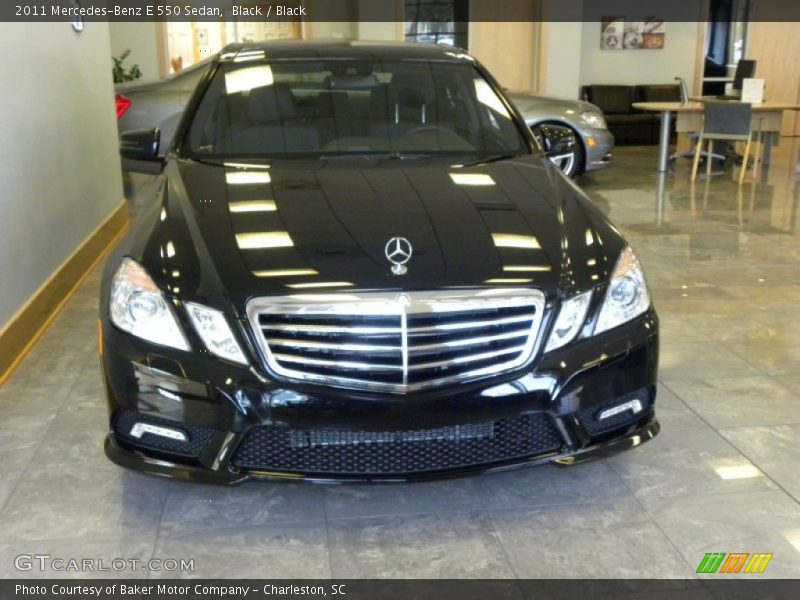 Black / Black 2011 Mercedes-Benz E 550 Sedan