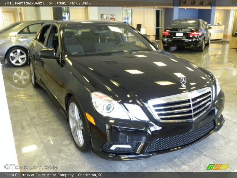 Black / Black 2011 Mercedes-Benz E 550 Sedan