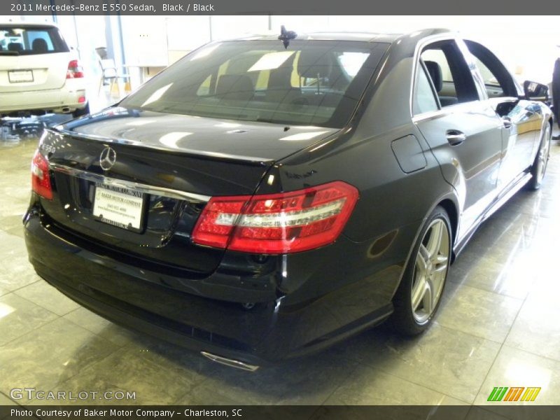 Black / Black 2011 Mercedes-Benz E 550 Sedan