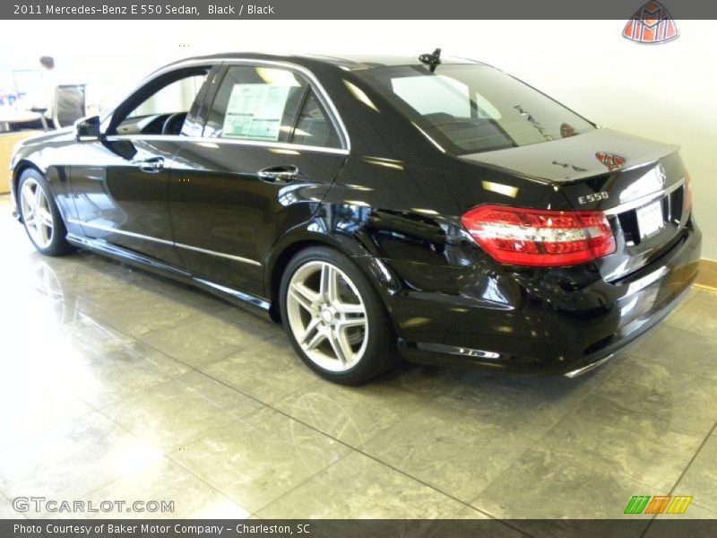 Black / Black 2011 Mercedes-Benz E 550 Sedan
