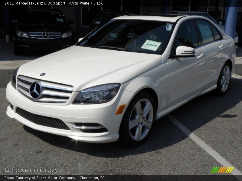 Arctic White / Black 2011 Mercedes-Benz C 300 Sport