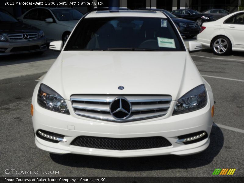 Arctic White / Black 2011 Mercedes-Benz C 300 Sport