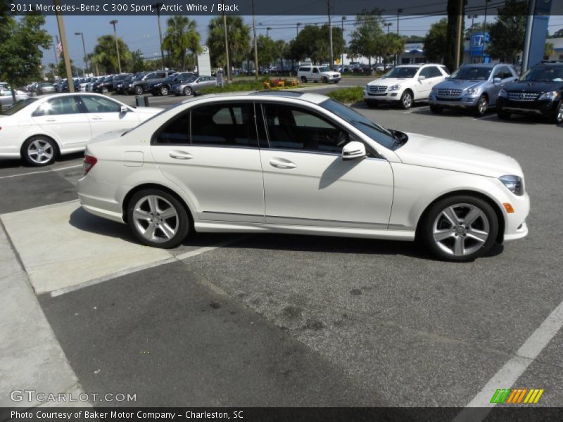 Arctic White / Black 2011 Mercedes-Benz C 300 Sport