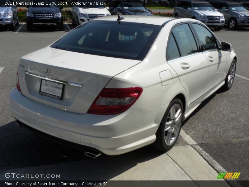 Arctic White / Black 2011 Mercedes-Benz C 300 Sport