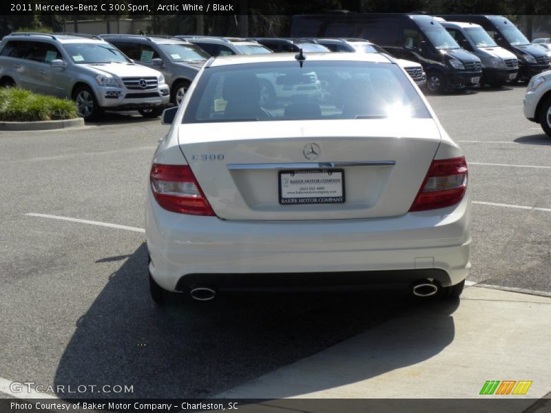 Arctic White / Black 2011 Mercedes-Benz C 300 Sport