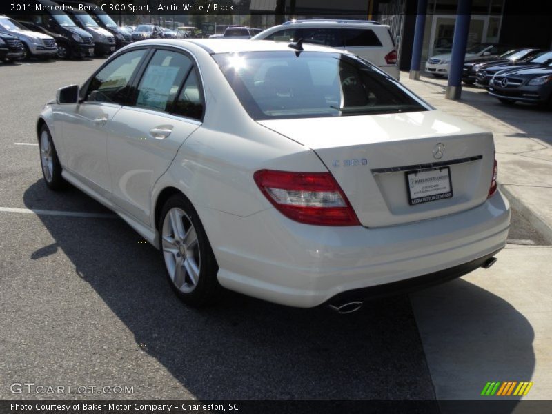 Arctic White / Black 2011 Mercedes-Benz C 300 Sport