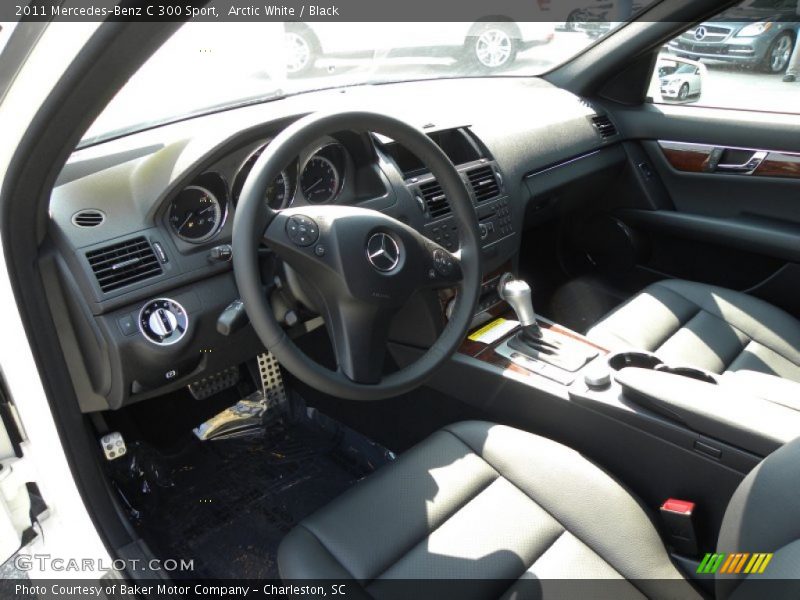 Arctic White / Black 2011 Mercedes-Benz C 300 Sport