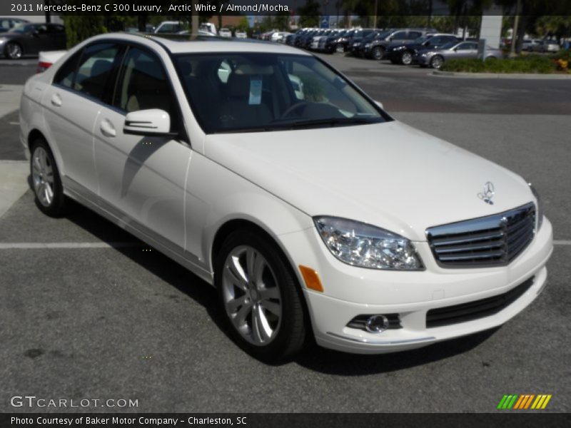 Arctic White / Almond/Mocha 2011 Mercedes-Benz C 300 Luxury