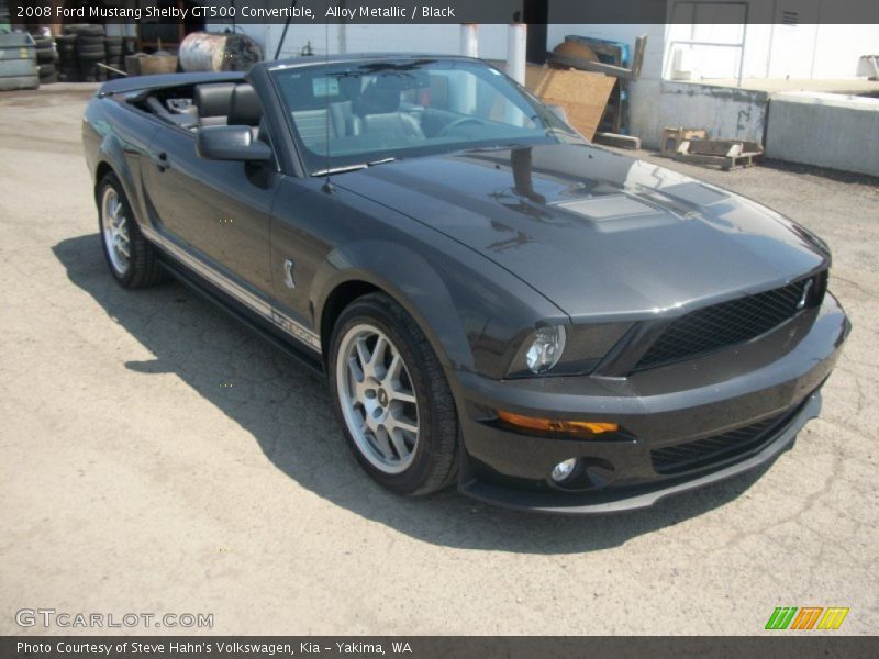 Front 3/4 View of 2008 Mustang Shelby GT500 Convertible