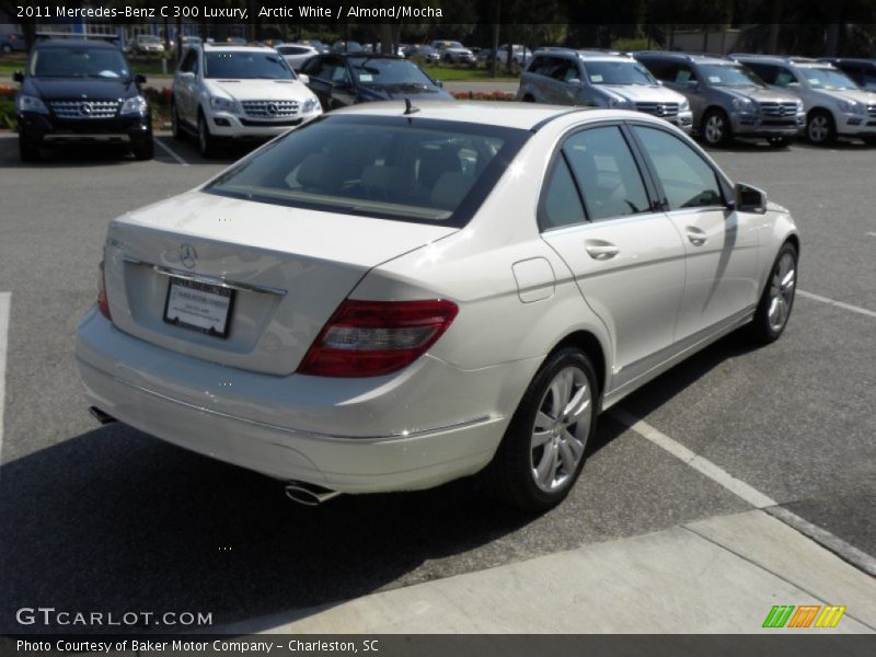 Arctic White / Almond/Mocha 2011 Mercedes-Benz C 300 Luxury